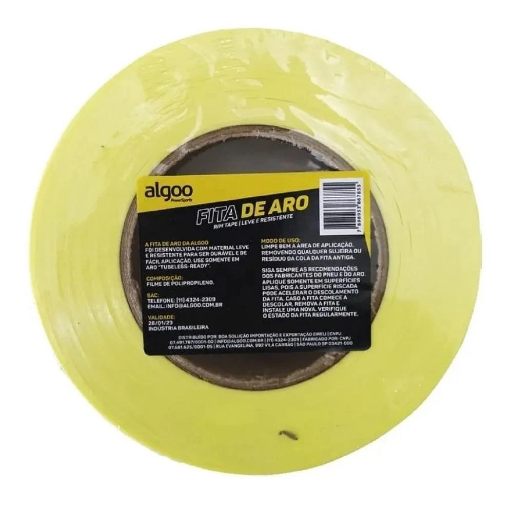 Fita De Aro P/ Tubeless Algoo 25mm X 66m P/ Mtb Speed