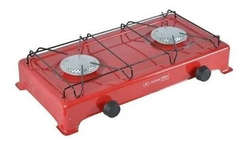 Fogão Camping 2 Bocas Araceba Modelo Acf-0101 Vermelho