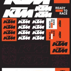 Folha de Autocolantes KTM CORPORATE 29x21 cm