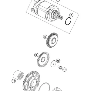 FREE WHEEL GEAR KTM EXC-F 250/350 17-18, SX-F 250/350 16-18, HUSQVARNA FC 250/350 16-18, FE 250/350 17-18