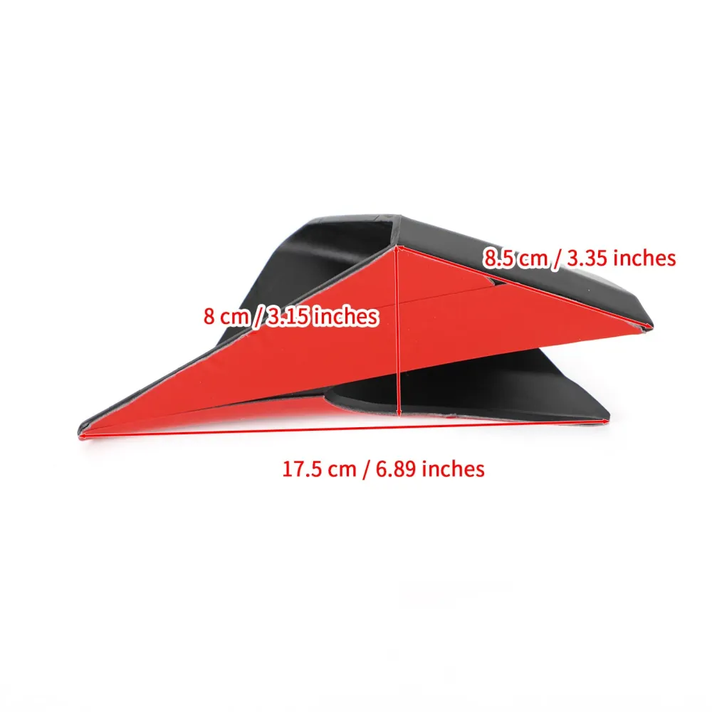 Frente Winglets Winglets lateral asa de proteção contra o Honda CBR650R 19-2021 genérico
