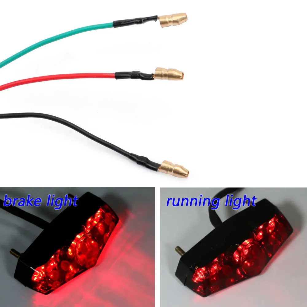 Fumaç de motocicleta ABS 12V parada de freio