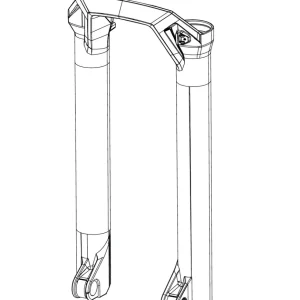 Garfos pretos ROCKSHOX BOXXER D1 (2024+) 29"
