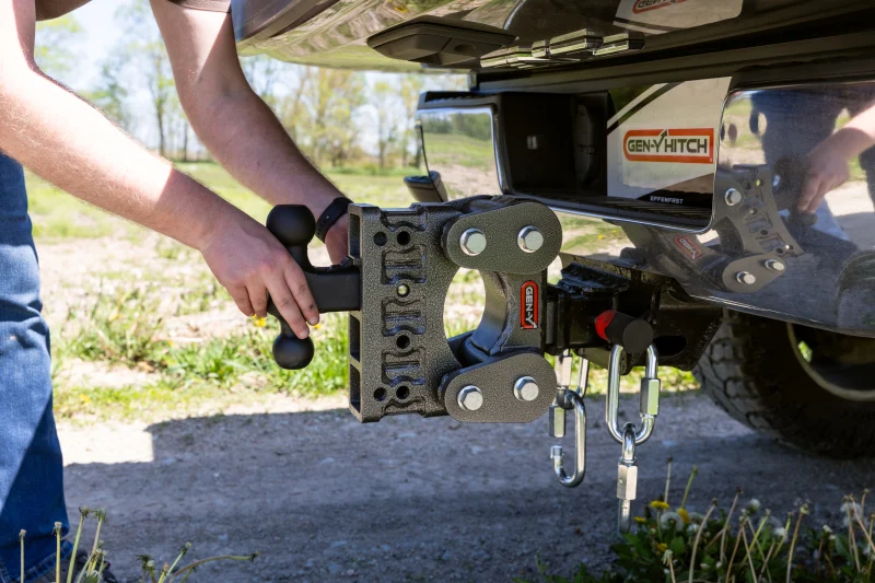 Gen-Y Boss Torsion-Flex 2in Shank 5in Drop 10K Hitch w/GH-031 Dual-Ball/GH-032 Pintle Lock