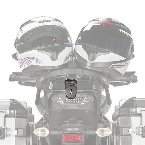 GIVI - FECHADURA DE CAPACETE COM CABO RETRÁTIL + FECHADURA COMBINADA (R1509)