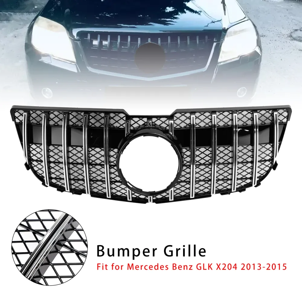 Grade da grade frontal cromo para mercedes benz glk x204 2013-2015 gt