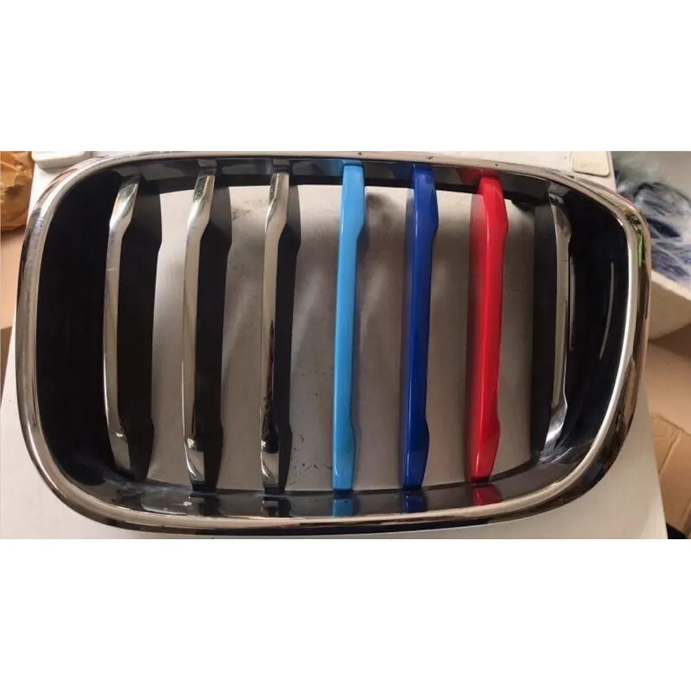 Grelha da grade frontal tri-cor de grade tiras de clipe de clipe para BMW x3 G01 2018 genérico