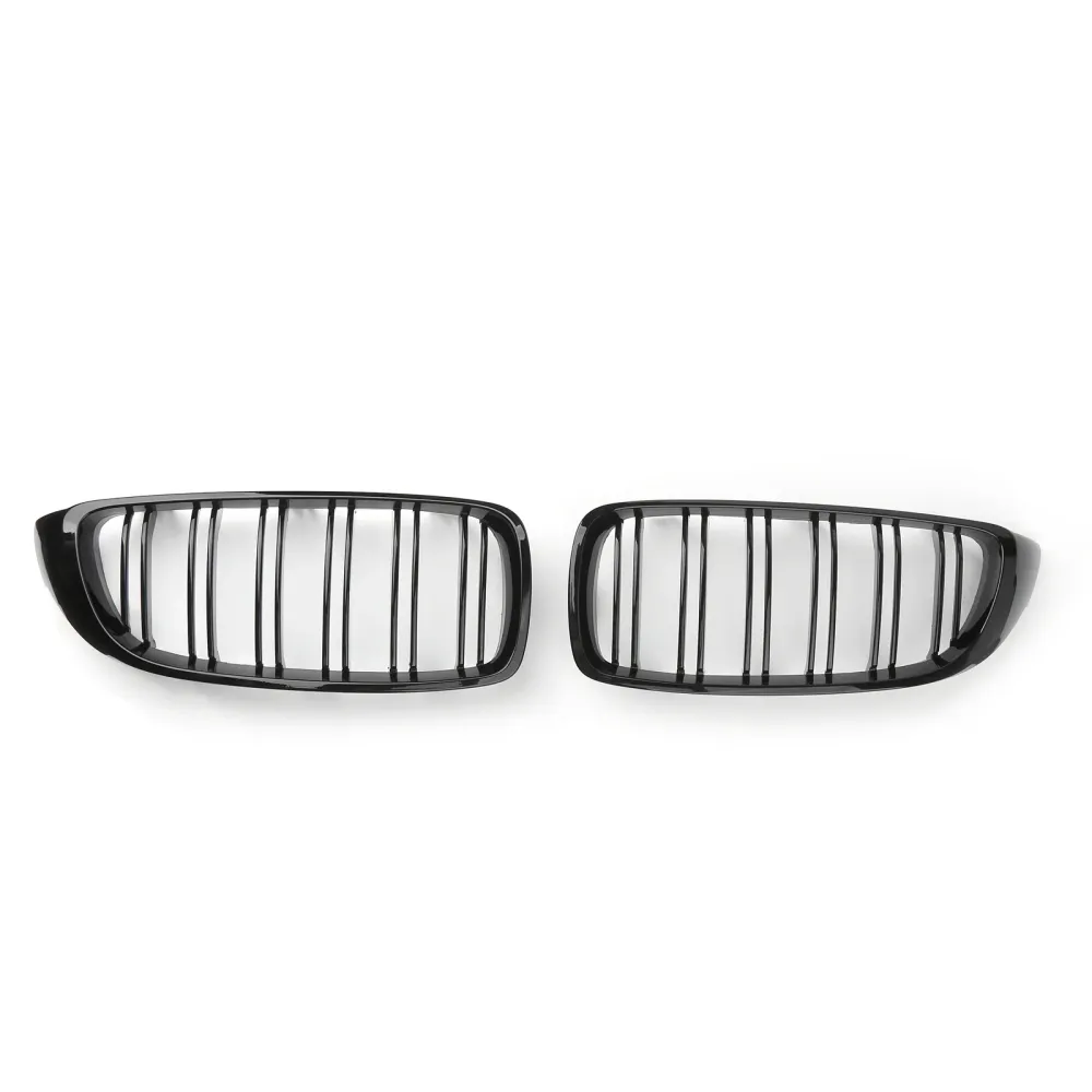 Grila de rim preto brilhante FIT BMW F32 F33 F36 F82 2014-2020 Dual Slat