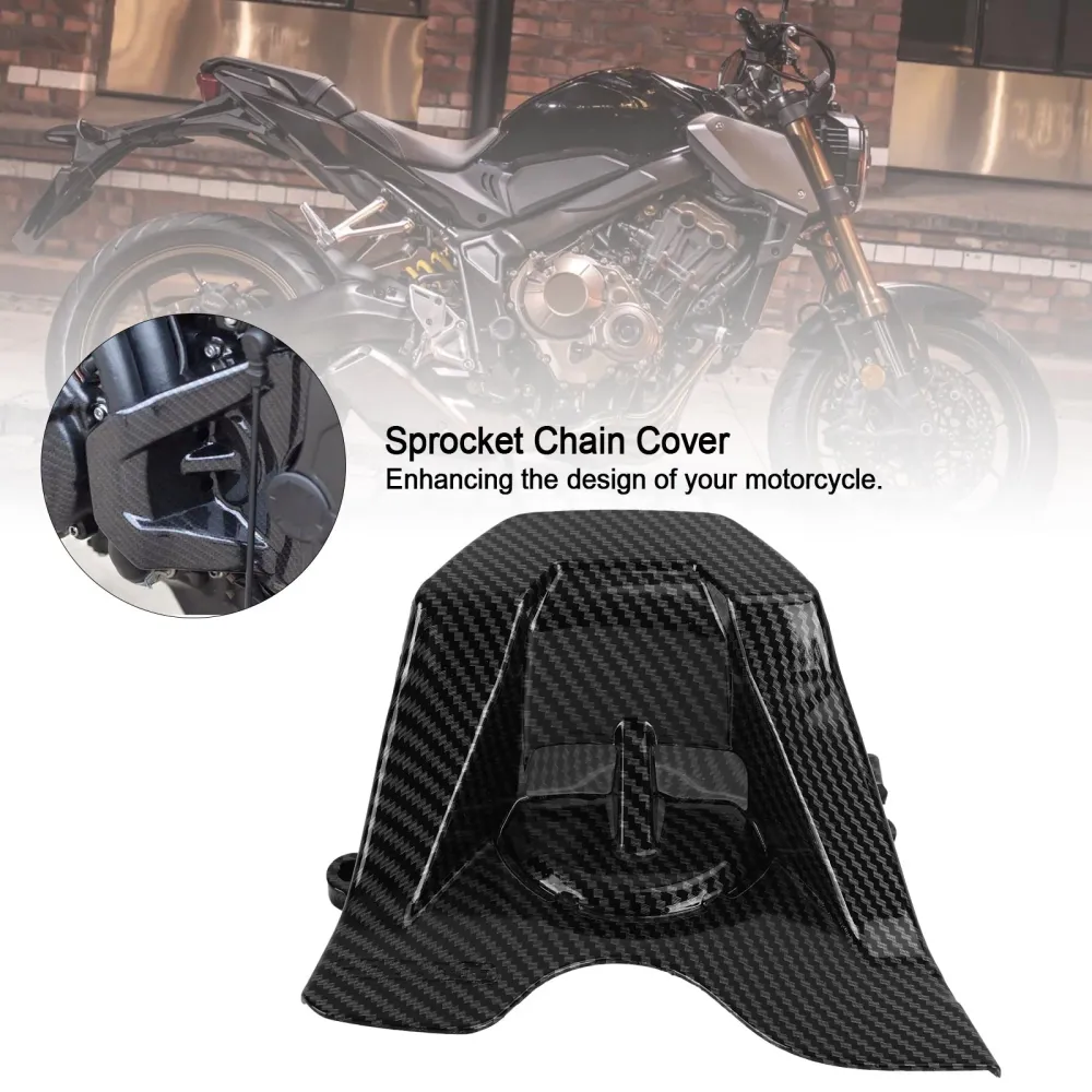 Guarda de capa de roda dentada frontal de carbono para Honda CBR650R CB650R 2019-2021 genérico