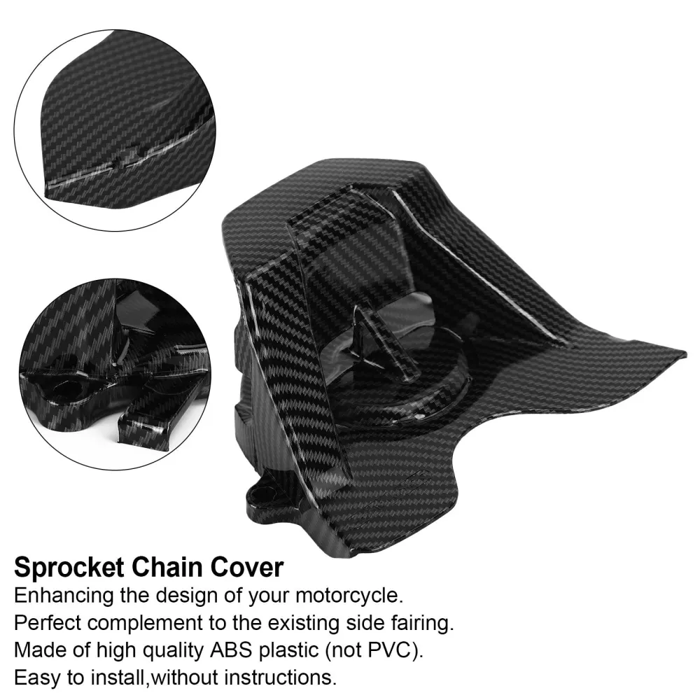Guarda de capa de roda dentada frontal de carbono para Honda CBR650R CB650R 2019-2021 genérico