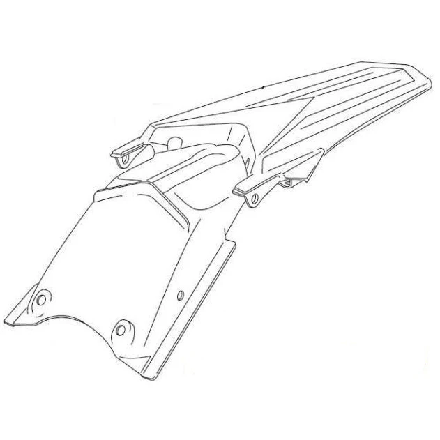 Guarda-lamas Traseiro Original SHERCO ENDURO 250/300 2012-2016 Branco