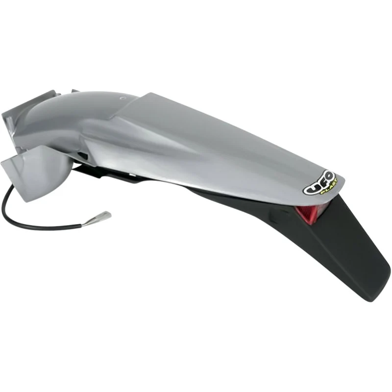 Guarda-lamas traseiro UFO para KTM EXC/EXC-F 98-03 c/farolim e porta-matrícula Cinzento