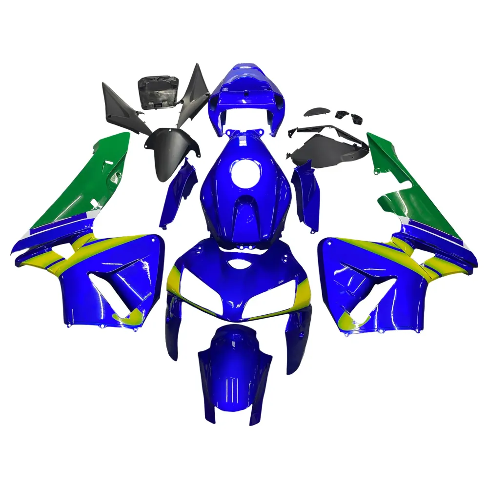 Honda CBR 600 RR Azul 2005-2006 & Carenagens Movistar Racing Verdes Genéricas