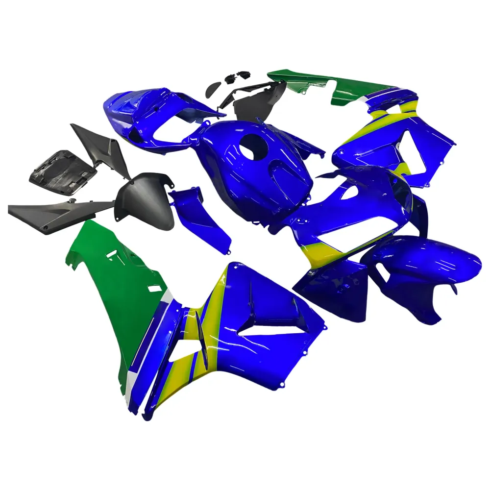 Honda CBR 600 RR Azul 2005-2006 & Carenagens Movistar Racing Verdes Genéricas