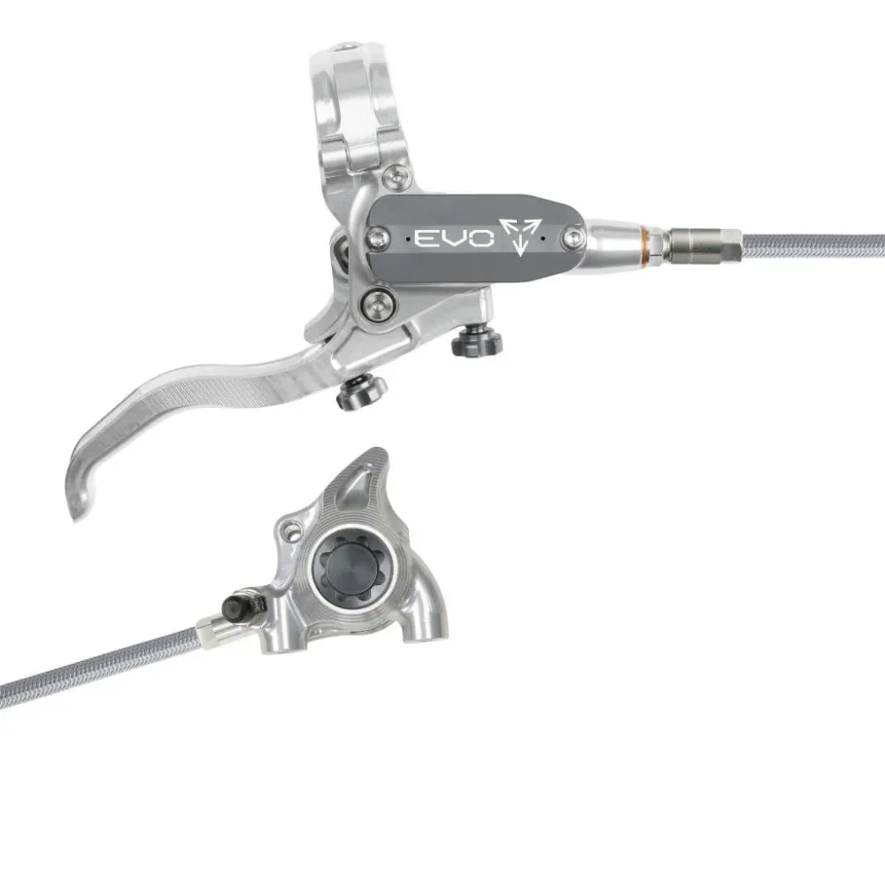 HOPE TECH 4 EVO X2 FM Aviation Travão traseiro Prata/Fumo