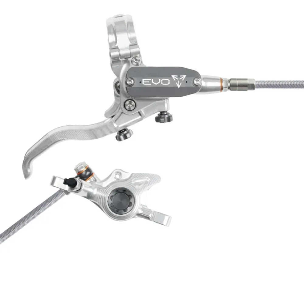 HOPE TECH 4 EVO X2 PM Aviation Travão traseiro Prata/Fumo