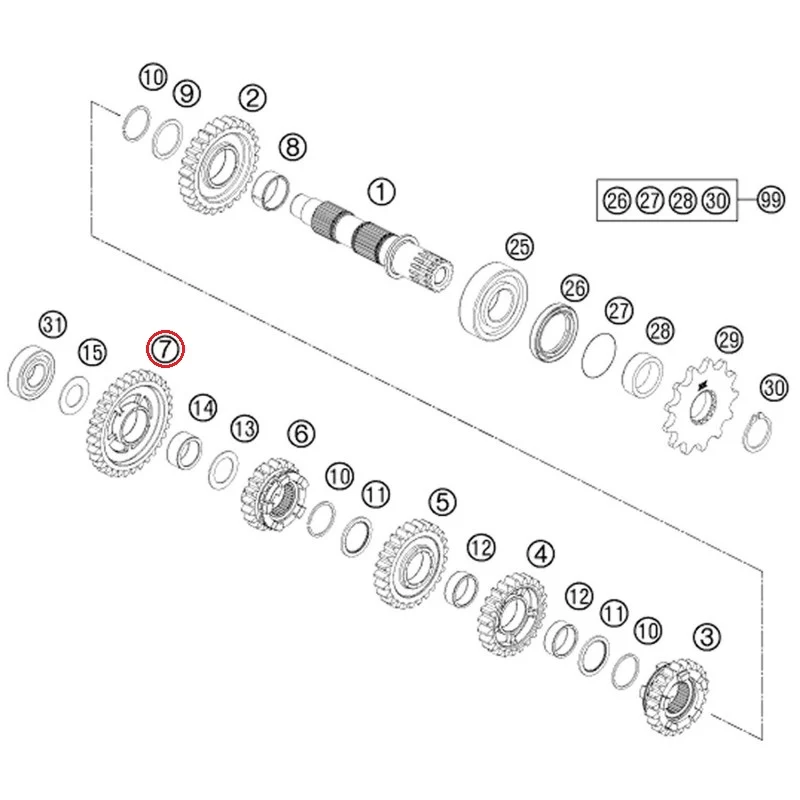 IDLER GEAR 1.G. Z=32