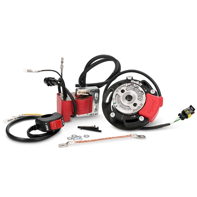 Ignição rotor Minarelli AM6 dupla curva Italkit