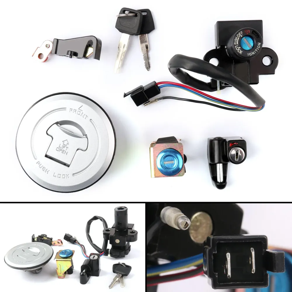 Ignition Switch Bloqueio de tampa de gás combustível Chave para Honda XRV750 Africa Twin 1993-2000 genérico