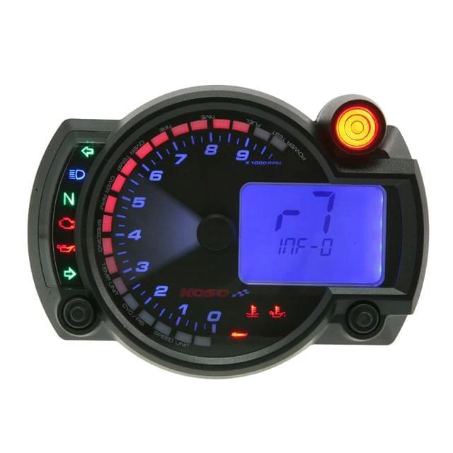 Indicador multi-funções RX2N+ 10000RPM Koso preto-azul