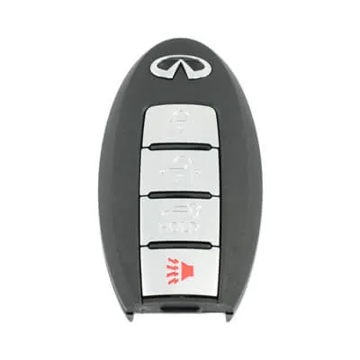 Infiniti 2013-2024 Capa Chave Inteligente, 4Botões Lado Esquerdo Tipo Bateria
