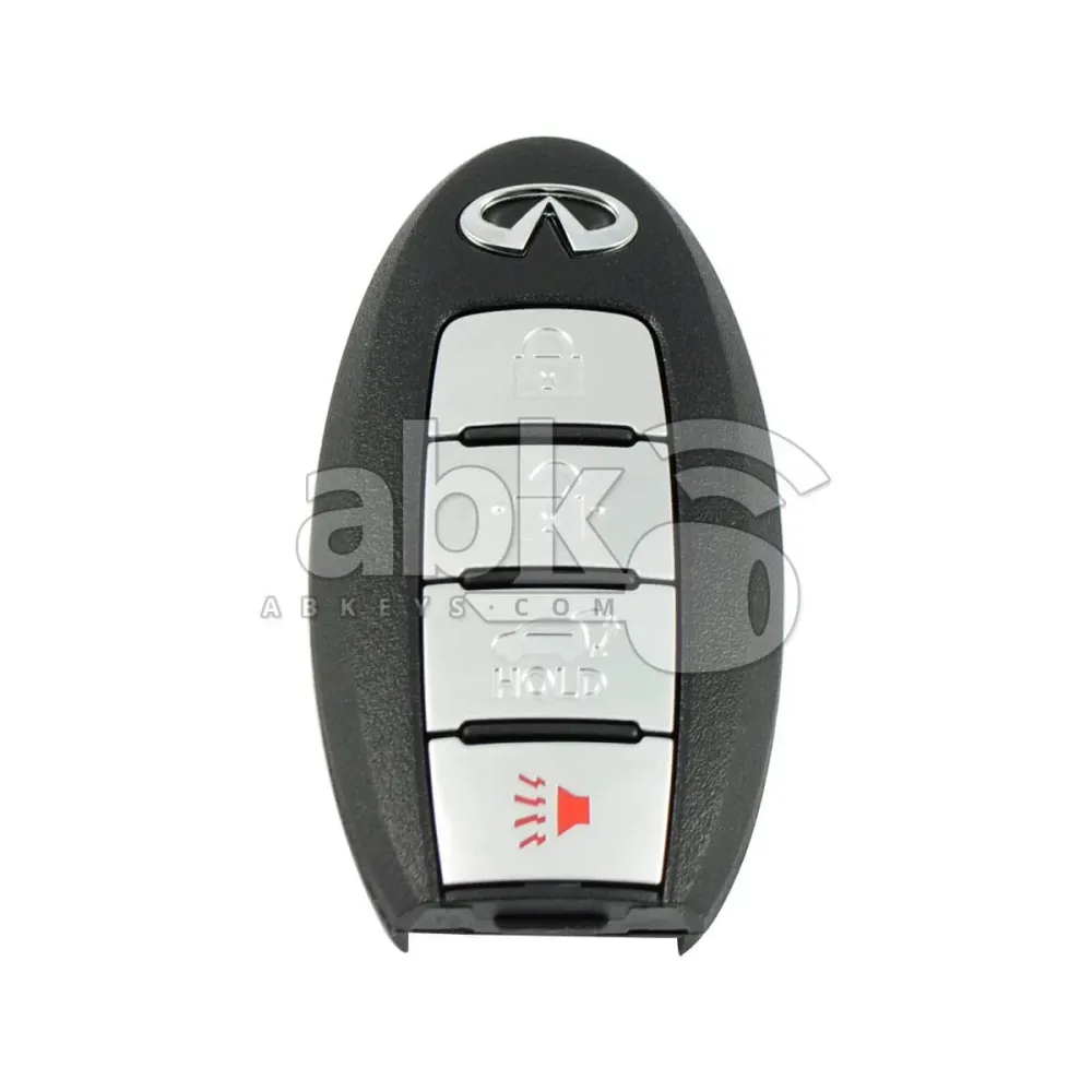 Infiniti 2013-2024 Capa Chave Inteligente, 4Botões Lado Esquerdo Tipo Bateria