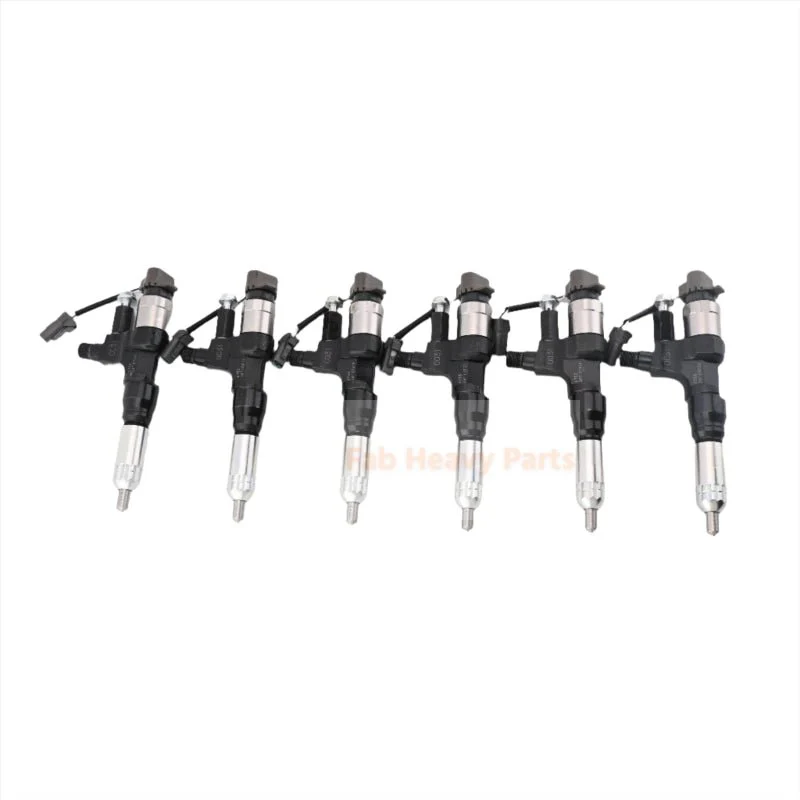 Injetor de combustível 6 PCS 23670-E0030 se encaixa para motor Hino J08E caminhão série 500