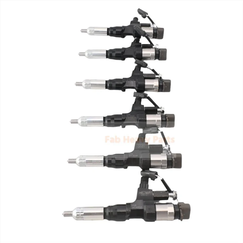 Injetor de combustível 6 PCS 23670-E0030 se encaixa para motor Hino J08E caminhão série 500