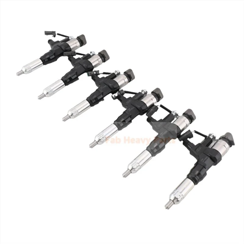 Injetor de combustível 6 PCS 23670-E0030 se encaixa para motor Hino J08E caminhão série 500
