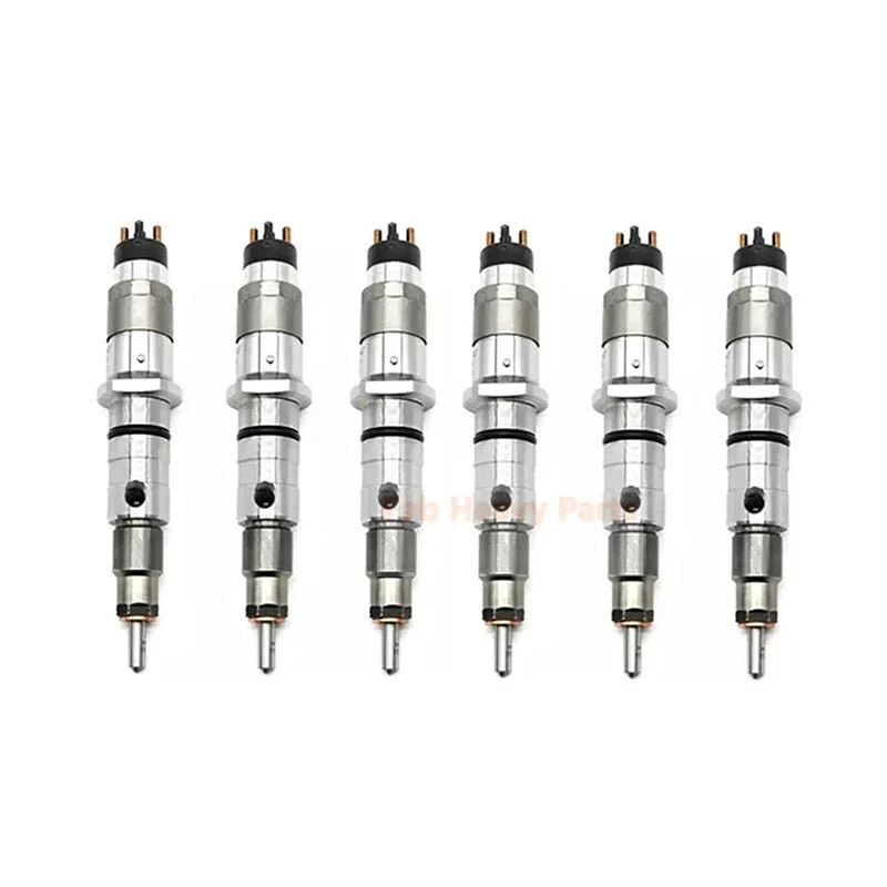 Injetor de combustível de 6 peças 0445120402 T417806S se encaixa para conjunto gerador Perkins Cummins Engine QSB 5.9L