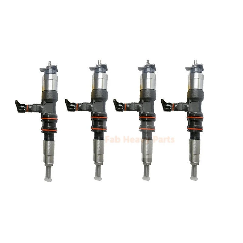 Injetor de combustível de 4 peças 095000-7140 33800-52000 se encaixa para motor Hyundai D4GA caminhão poderoso HD65 Mega