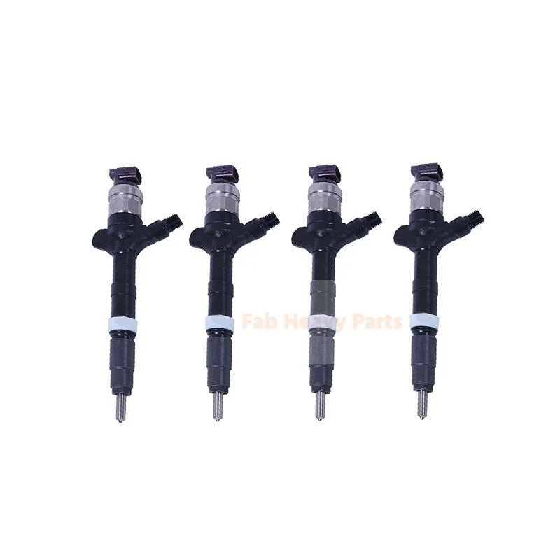 Injetor de combustível de 4 peças 095000-7580 23670-0G010 se encaixa para motor Toyota 1CD-FTV Avensis Corolla 2.0 D-4D