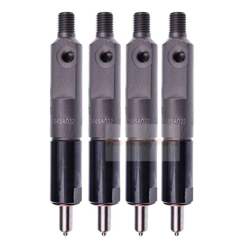 Injetor de combustível de 4 peças 2645A022 17/105500 se encaixa para motor Perkins Q20TC T4.40HTR JCB Loader 3CX 3CX-2 3CX...