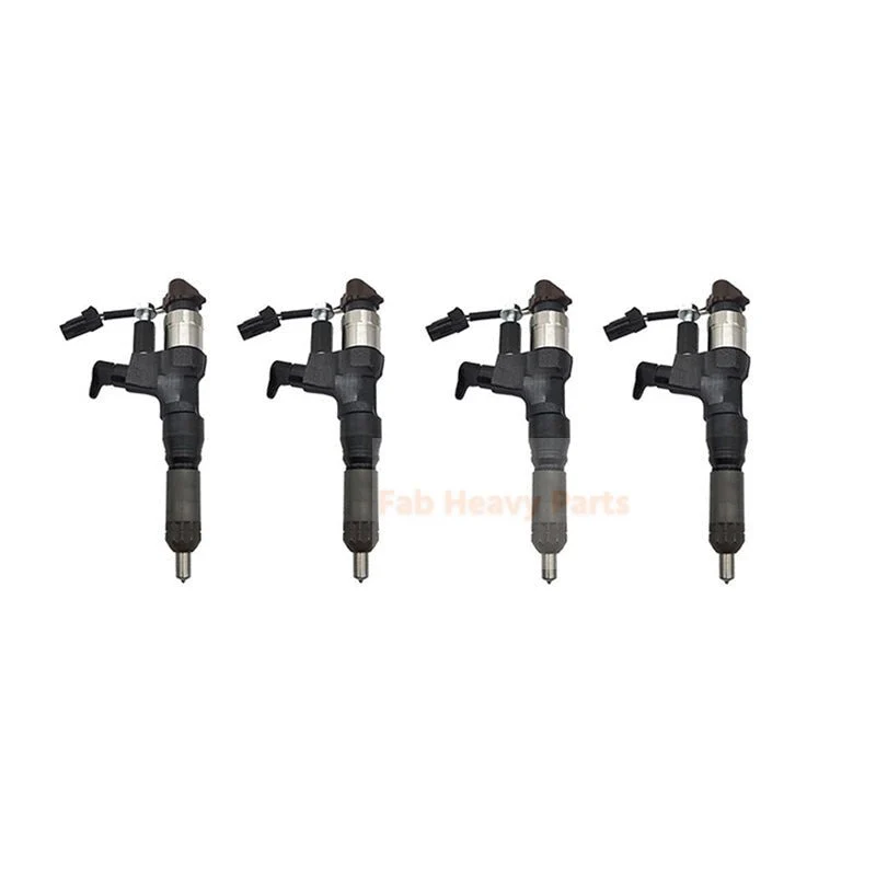Injetor de combustível de 4 peças 295050-1170 23670-E0510 se encaixa para motor Hino N04C
