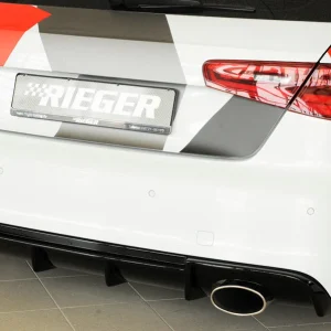 Inserto Difusor Traseiro Rieger (Aspeto RS3) Audi A3/S3 8V Sportback