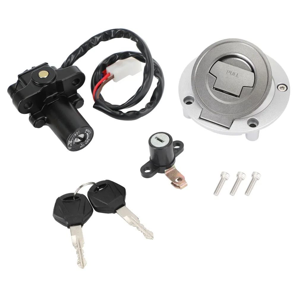 Interruptor de ignição de alumínio Fuel Tampe Bloqueio de assento Genérico para Yamaha MT03 MT-03 2006-2012