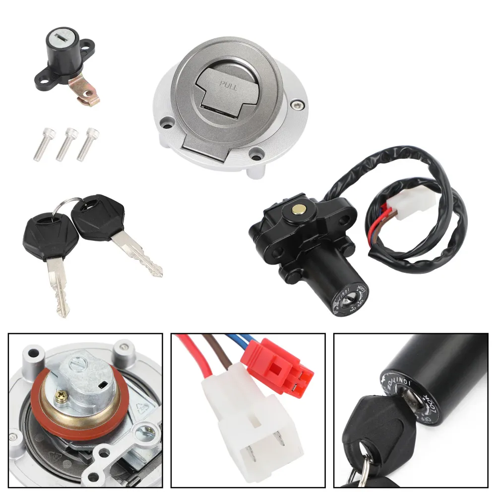 Interruptor de ignição de alumínio Fuel Tampe Bloqueio de assento Genérico para Yamaha MT03 MT-03 2006-2012