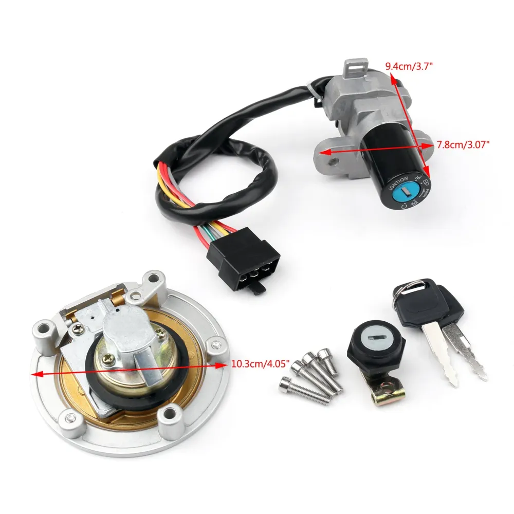 Interruptor de ignição Bloqueio de tampa de gás combustível Chave para Ducati 916 996 998 748 97-02 750 Genérico