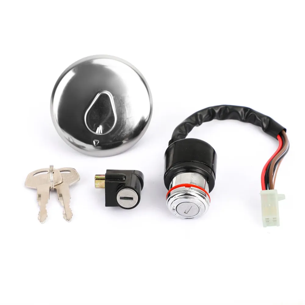 Interruptor de ignição Trepa de gás de combustível Conjunto de bloqueio para Suzuki GN125 GN 125 1982-2001 genérico