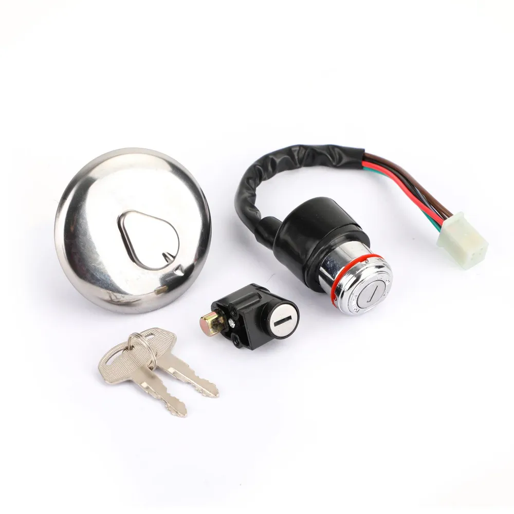 Interruptor de ignição Trepa de gás de combustível Conjunto de bloqueio para Suzuki GN125 GN 125 1982-2001 genérico