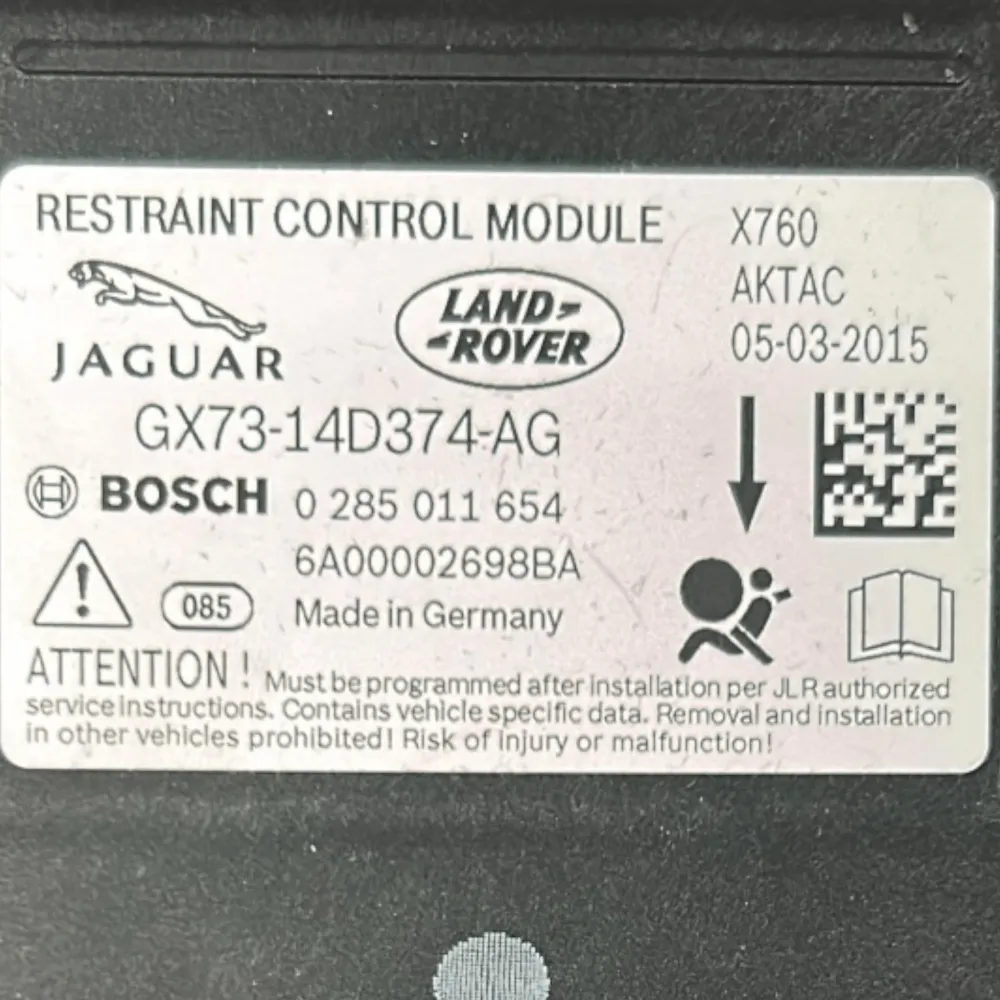 Jaguar XE Airbag Unit (x760) COD.GX73-14D374-AG (2015> 2024) COD