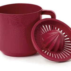 Jarra Com Espremedor 1 L Plasvale Cor Vermelho