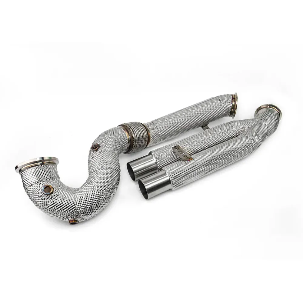 JDY De-Cat Downpipe de Saída Turbo 102mm Audi RS3 8V/8Y, TTRS 8S 2.5TFSI