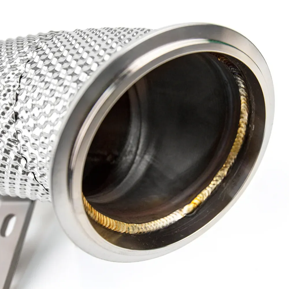 JDY De-Cat Downpipe de Saída Turbo 102mm Audi RS3 8V/8Y, TTRS 8S 2.5TFSI