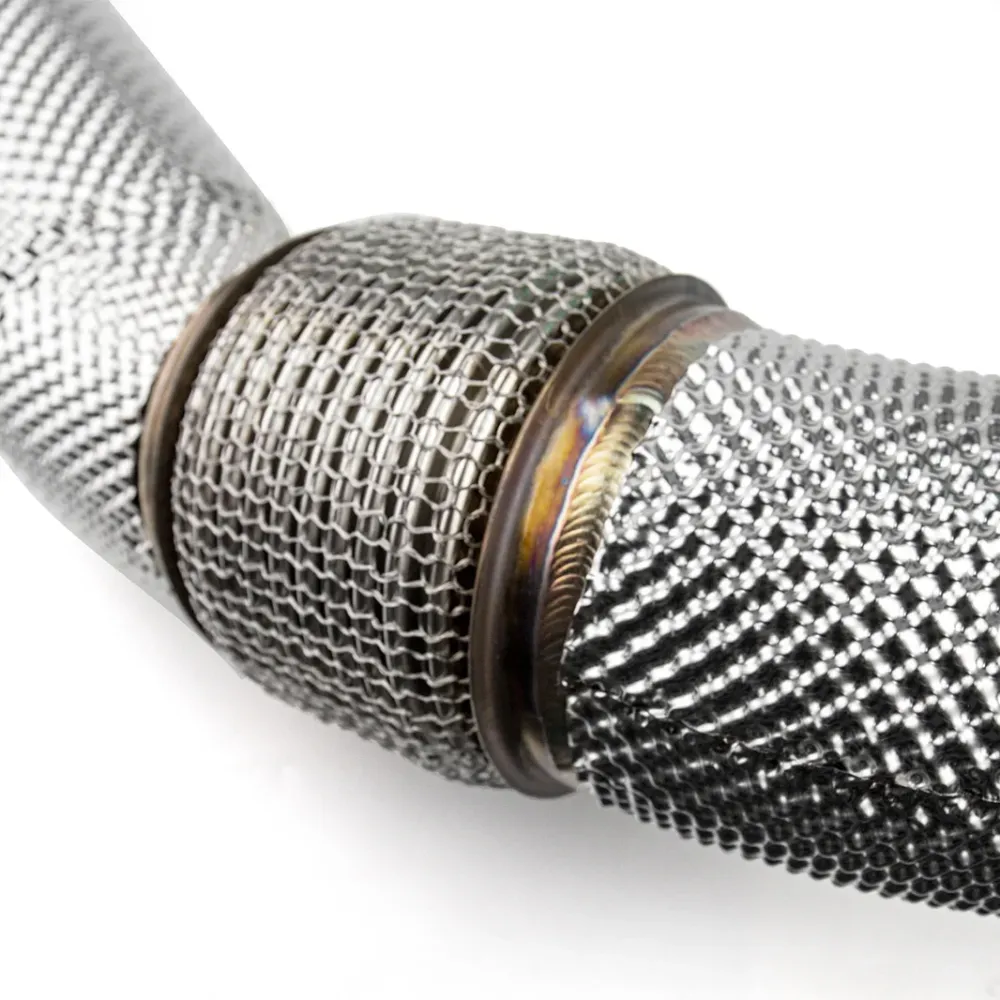 JDY De-Cat Downpipe de Saída Turbo 102mm Audi RS3 8V/8Y, TTRS 8S 2.5TFSI