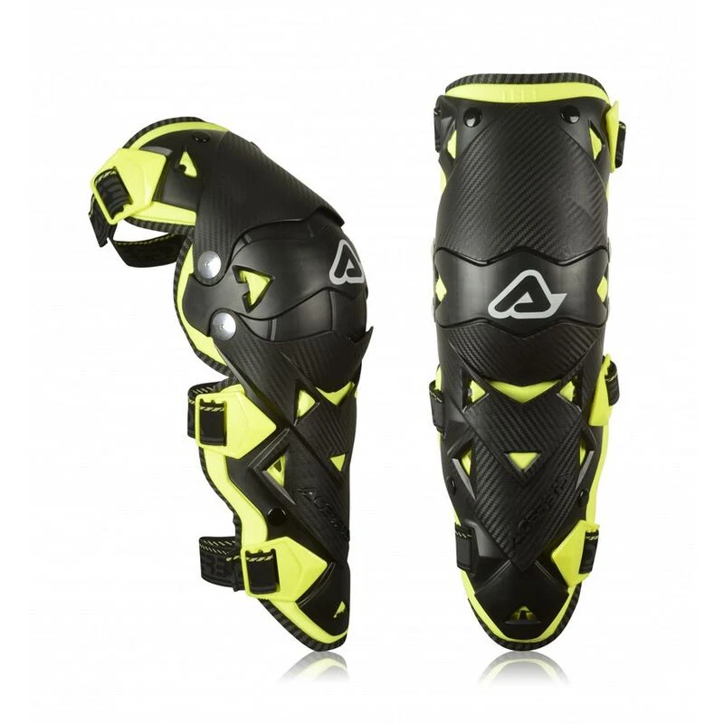 Joelheiras ACERBIS IMPACT EVO 3.0 Preto/Amarelo Flúor