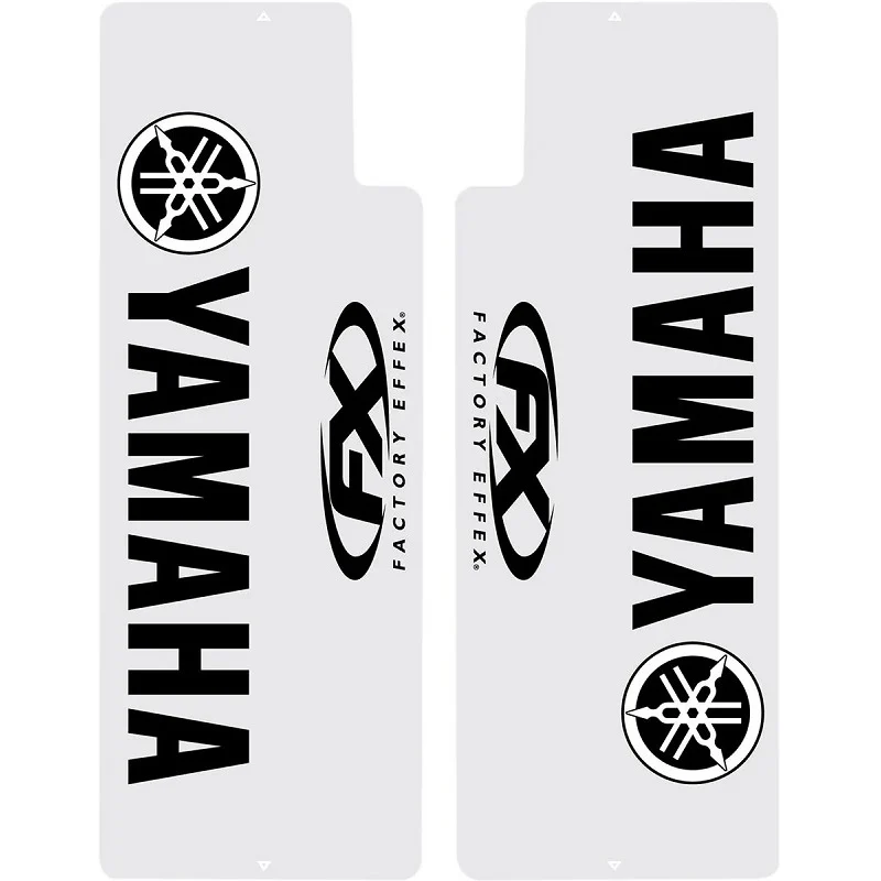 Jogo de Autocolantes de Forqueta FACTORY EFFEX UPPER FORK YAMAHA Transparente Preto