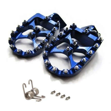 Jogo de Pousa-pés sobredimensionados OFFPARTS para SHERCO SE/ SE-R/ SE-F Azul