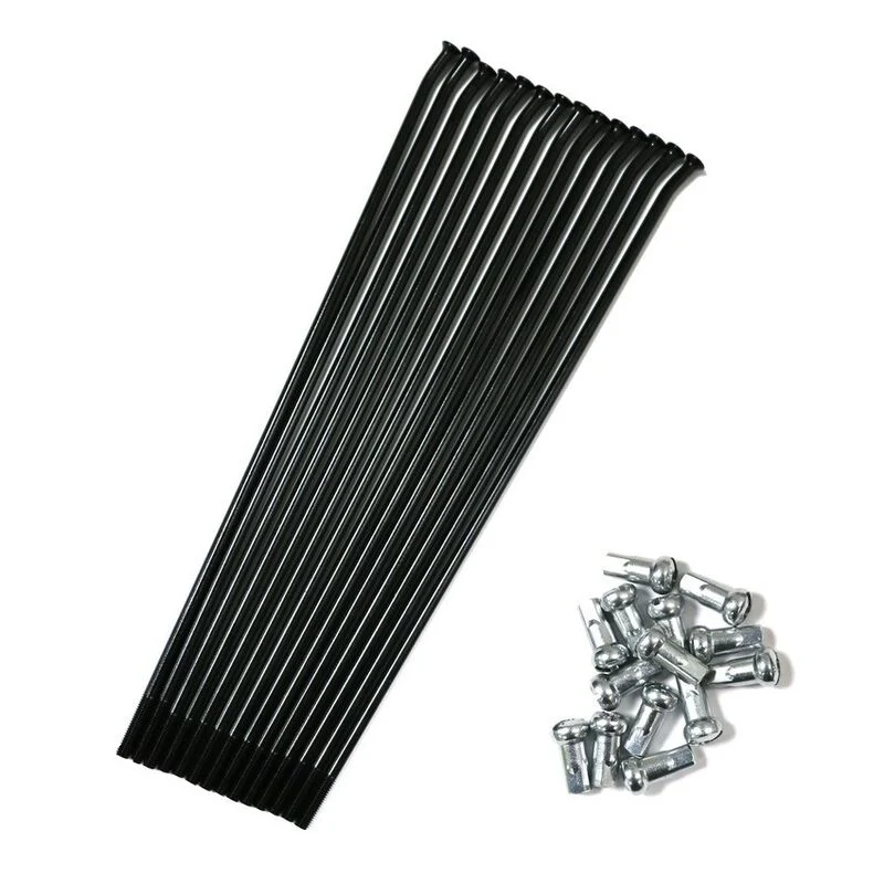 Jogo de Raios 4mm e Cabeças ALPINA para KTM SX/EXC 95-.. Roda Traseira 18`` Preto