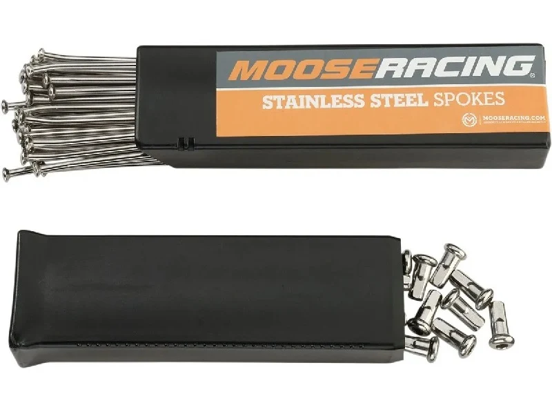 Jogo de Raios e Cabeças ço Inoxidável MOOSE RACING Roda 21`` HONDA CRF 250X 04-17, CRF 250RX 19-26